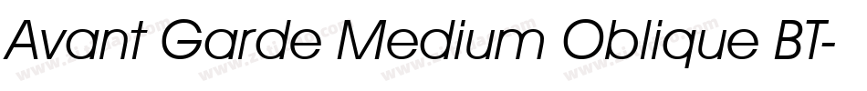 Avant Garde Medium Oblique BT字体转换